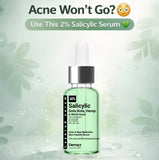 DermaCure 2% Salicylic Acid Face Serum – Acne & Spot Reduction, Oil Control, Pore Minimizer with Gotu Kola, Hemp & Witch Hazel