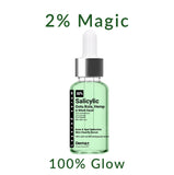 DermaCure 2% Salicylic Acid Face Serum – Acne & Spot Reduction, Oil Control, Pore Minimizer with Gotu Kola, Hemp & Witch Hazel