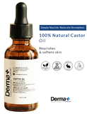 Derma Cure Cold-Pressed Castor Oil – 100% Pure Oil for Hair, Skin & Lash Growth (50ml)
