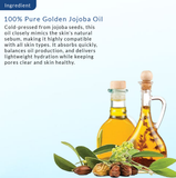 100% Organic Cold- Pressed Golden Jojoba Oil (15ml, 30ml)