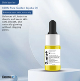 100% Organic Cold- Pressed Golden Jojoba Oil (15ml, 30ml)