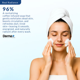 Derma+ Cure Coffee Soap | Gently Exfoliates and Refreshes Skin | helping to slough off dead skin cells and reveal brighter | more radiant skin | All skin types | Men & Women | (Pack of 2)