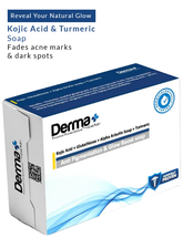 Derma+ Cure Kojic Acid & Turmeric Soap | Alpha Arbutin | Turmeric Extract | Deep Cleansing | Fades Hyperpigmentatio | fade dark spots | All skin types | (1x100gm)