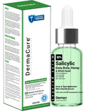 DermaCure 2% Salicylic Acid Face Serum – Acne & Spot Reduction, Oil Control, Pore Minimizer with Gotu Kola, Hemp & Witch Hazel