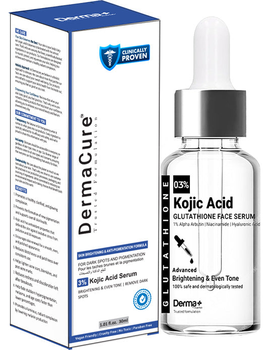3% Kojic Acid Glutathione Face Serum – Dermacure