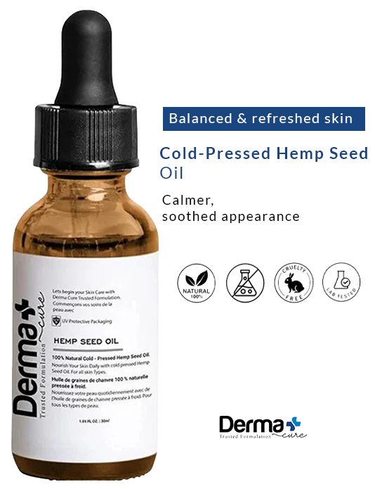 100% Natural Cold-Pressed Hempseed Oil