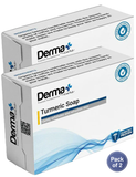 Derma+Cure Turmeric Collagen Soap Bar | Tan Removal | preventing wrinkling and sagging | fading dark spots and hyperpigmentation | Natural & clear acne | face & body soap | Combo | Pack of 2 |125gm