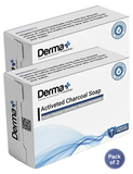 Derma+ Charcoal Detox Soap (2 Pack) – Deep Pore Cleansing Bar for Oil Control & Blackhead Reduction